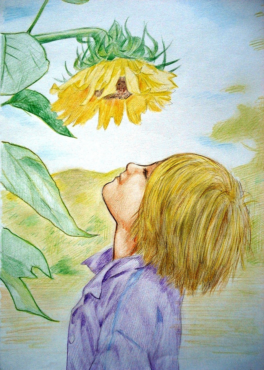 flower, kid, sunflower-1129818.jpg